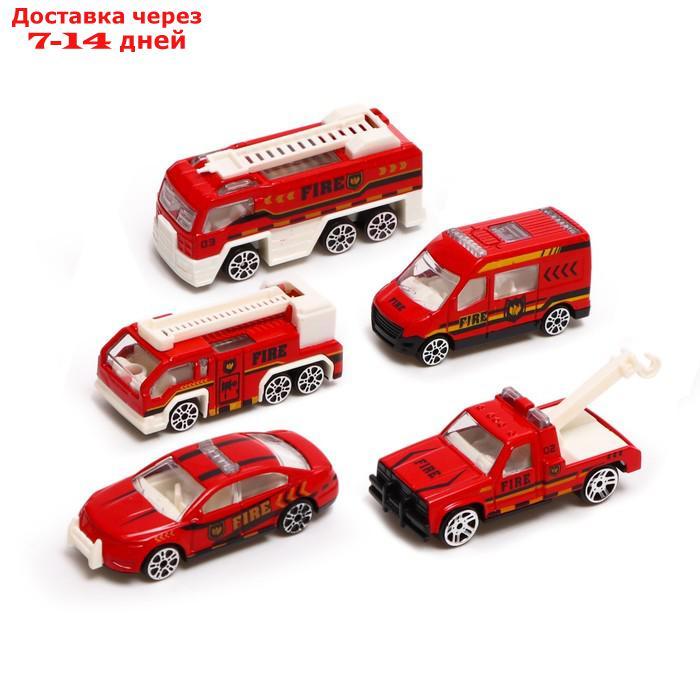 Игровой набор "Пожарная служба", кейс с 5 металлическими машинками - фото 5 - id-p227125223