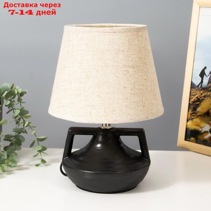 Настольная лампа "Амето" Е27 40Вт черный 20х20х29 см