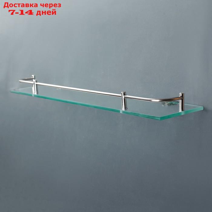 Полка для ванной комнаты, 40×11,5×4 см, металл, стекло - фото 2 - id-p227100350