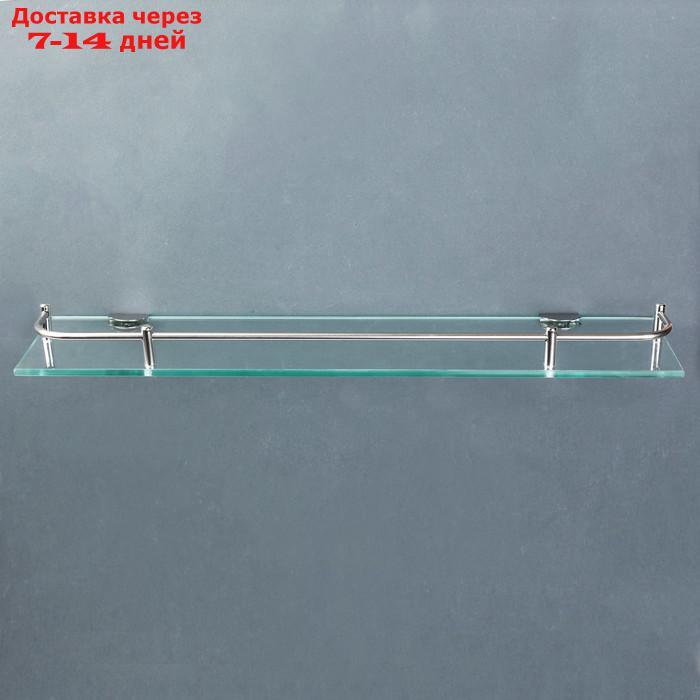 Полка для ванной комнаты, 40×11,5×4 см, металл, стекло - фото 3 - id-p227100350