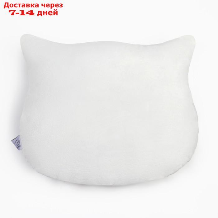 Подушка "Этель" Кошка белая 48х38см, велюр, 100% п/э - фото 3 - id-p227120949