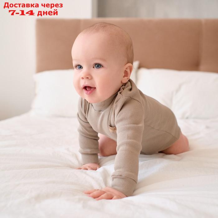Боди-водолазка детская MINAKU, цвет серый, рост 86-92 см - фото 4 - id-p227128247