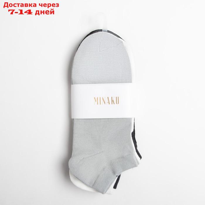 Набор носков мужских укороченных MINAKU 4 пары, размер 40-41 (27 см) - фото 8 - id-p227114934