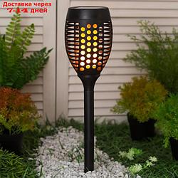 Фонарь садовый на солнечной батарее Uniel "Факел", свечение "эффект пламени", IP44, 720 мм