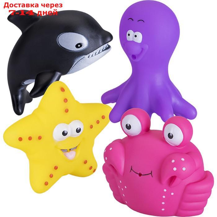 Набор игрушек для ванны "Морские животные", 4 шт. - фото 1 - id-p227111687
