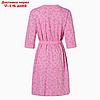 Комплект женский (сорочка/халат) для беременных, цвет розовый, размер 52, фото 8
