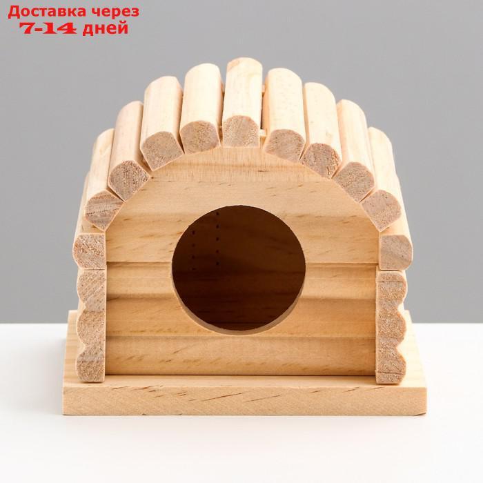 Домик для грызунов деревянный, 11 х 10 х 9 см - фото 2 - id-p227122116