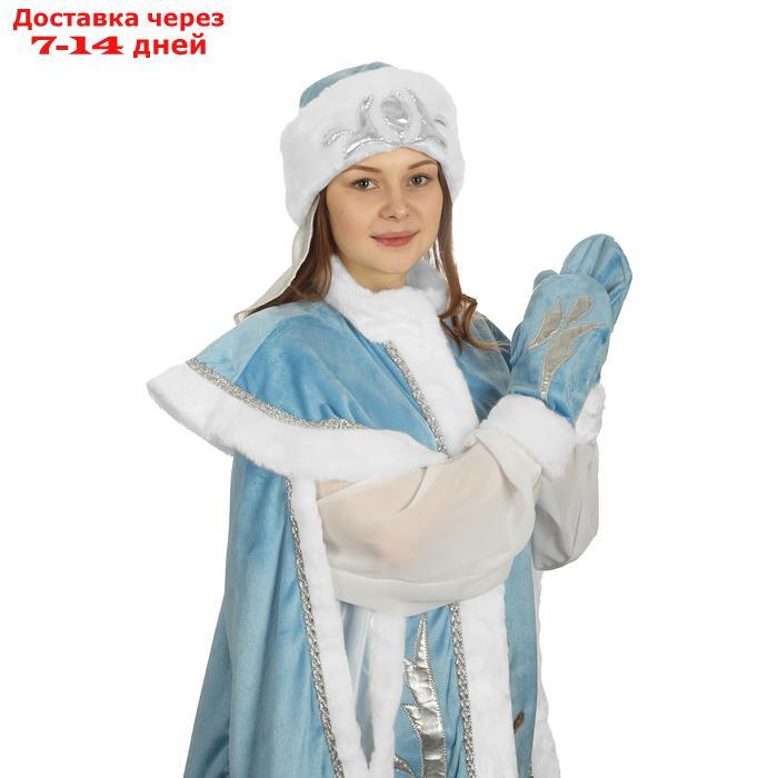 Карнавальный костюм "Снегурочка-боярыня", р-р 44-48, рост 170 см - фото 2 - id-p227100375