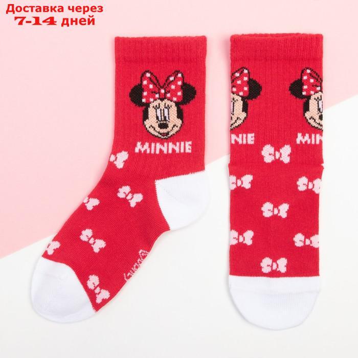 Набор носков "Minnie", Минни Маус 2 пары, красный/белый, 18-20 см - фото 3 - id-p227113538