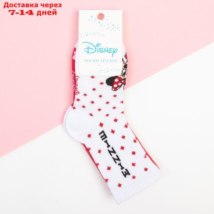 Набор носков "Minnie", Минни Маус 2 пары, красный/белый, 18-20 см - фото 4 - id-p227113538