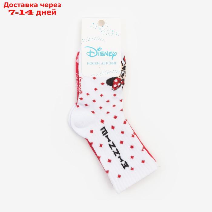 Набор носков "Minnie", Минни Маус 2 пары, красный/белый, 18-20 см - фото 6 - id-p227113538
