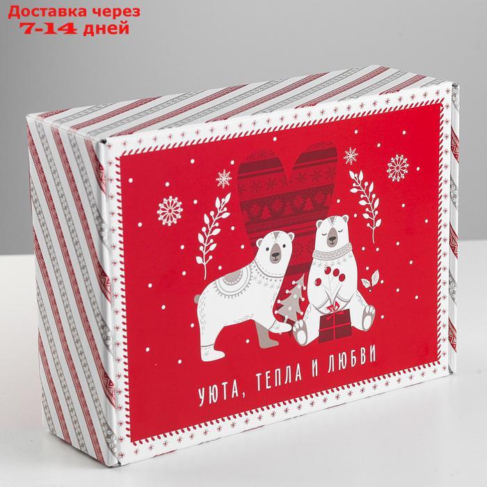 Коробка складная "Новогодняя", 30.7 × 22 × 9.5 см - фото 2 - id-p227100382