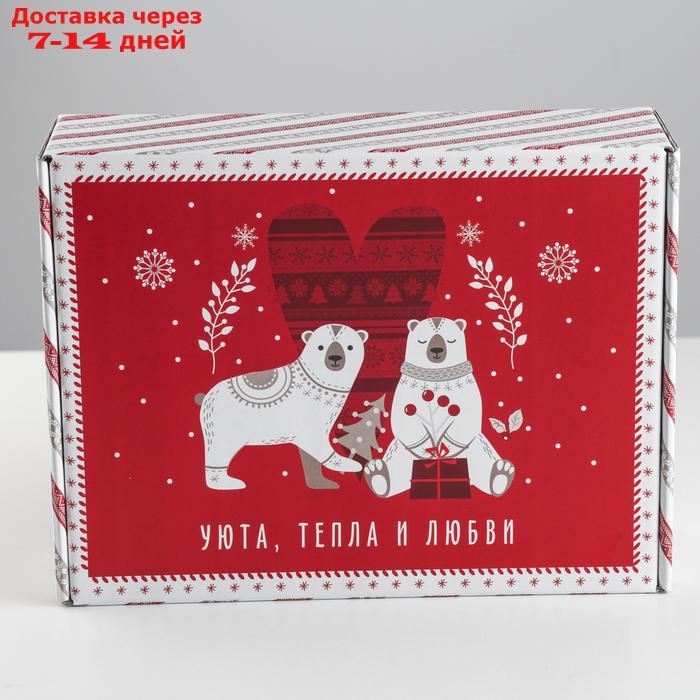 Коробка складная "Новогодняя", 30.7 × 22 × 9.5 см - фото 3 - id-p227100382