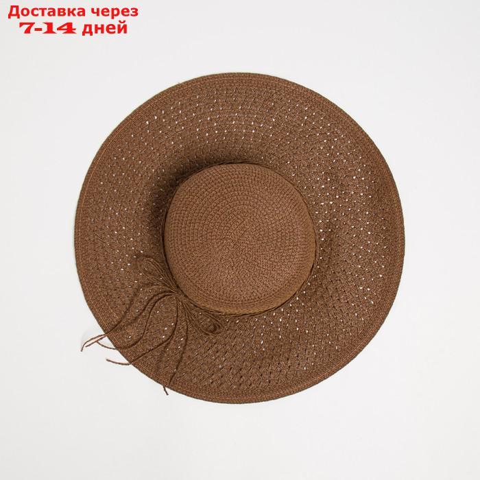 Шляпа женская MINAKU цвет коричневый, р-р 58 - фото 2 - id-p227109892