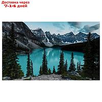 Картина-холст на подрамнике "Горное озеро" 60х100 см