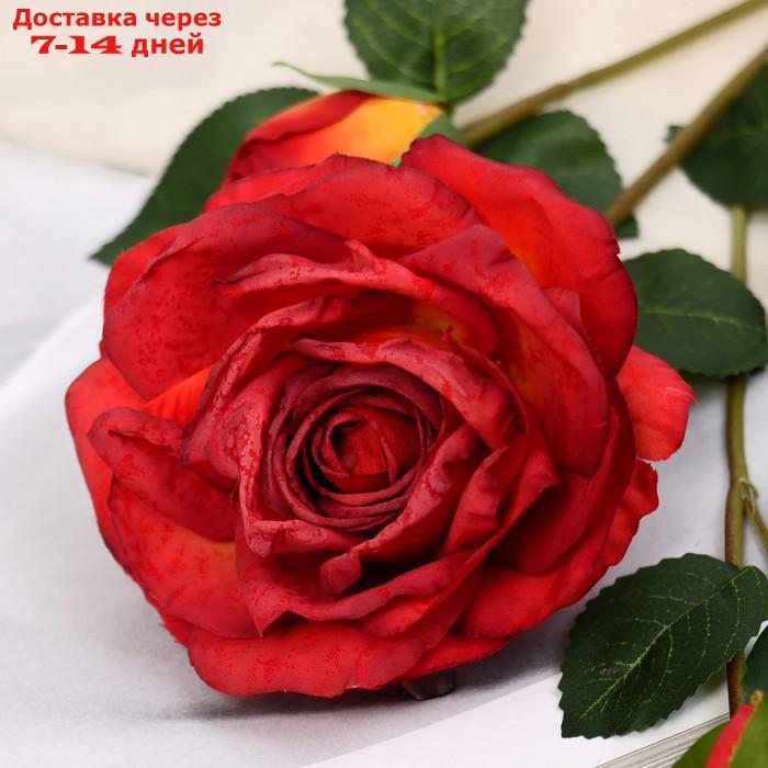 Цветы искусственные "Роза изыск" 10х64 см, красный - фото 2 - id-p227125262