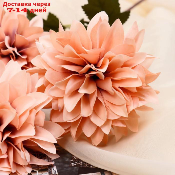 Цветы искусственные "Георгин садовый" 9х60 см, пепельно-розовый - фото 2 - id-p227125268
