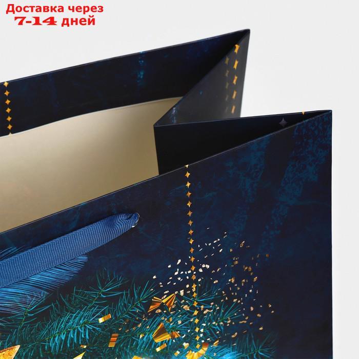 Пакет ламинированный вертикальный "Новогодняя ночь", XL 40 × 49 × 19 см - фото 5 - id-p227114992