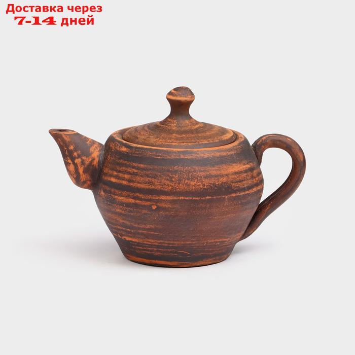 Чайник для заварки "Tea Time", гончарный, красная глина, 0.6 л - фото 2 - id-p227109921