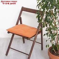 Сидушка на стул Этель Kitchen 42х42 см, цв. оранжевый, 100% хл, саржа 220 г/м2