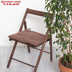 Сидушка на стул Этель Kitchen 42х42 см, цв. коричневый, 100% хл, саржа 220 г/м2