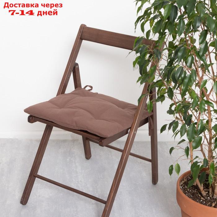 Сидушка на стул Этель Kitchen 42х42 см, цв. коричневый, 100% хл, саржа 220 г/м2 - фото 1 - id-p227113585