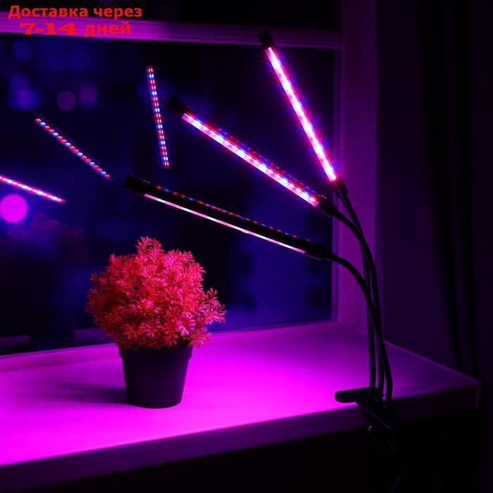 Светильник для растений с таймером, 3*9 Вт, 5 В, USB, красный + синий - фото 1 - id-p227105852