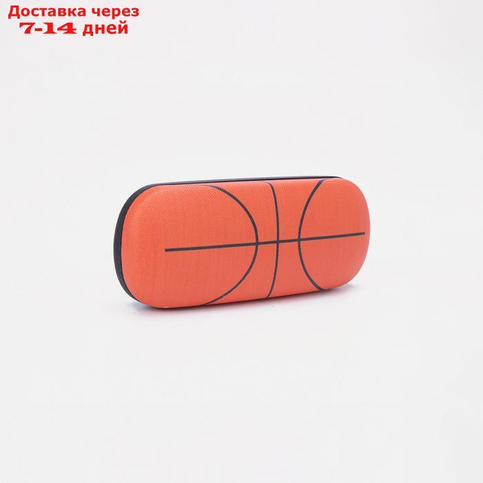 Футляр для очков Баскетбольный мяч, 16*3,8*6 см, хлопушка, рыжий - фото 1 - id-p227111747