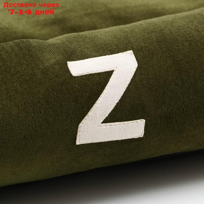 Лежанка "Z", 53 х 44 х 11 см, зелёная, мебельная ткань - фото 4 - id-p227113593