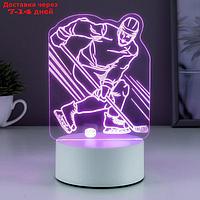 Светильник "Хоккеист" LED RGB от сети 9,5х10,5х17 см