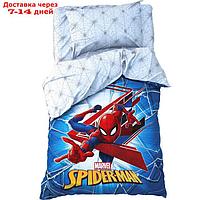 Детское постельное бельё 1.5 сп "Spider-Man" 143*215 см,150*214 см, 50*70 1 шт, поплин