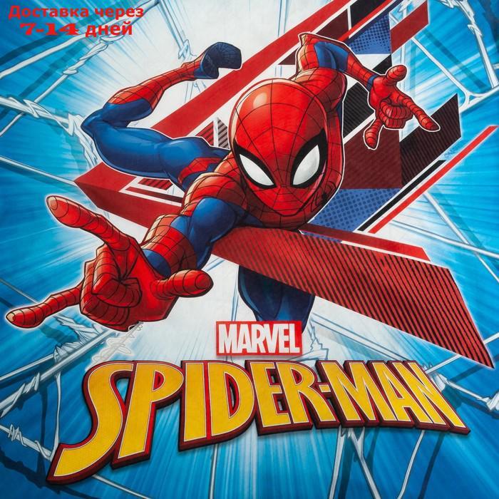Детское постельное бельё 1.5 сп "Spider-Man" 143*215 см,150*214 см, 50*70 1 шт, поплин - фото 3 - id-p227105962