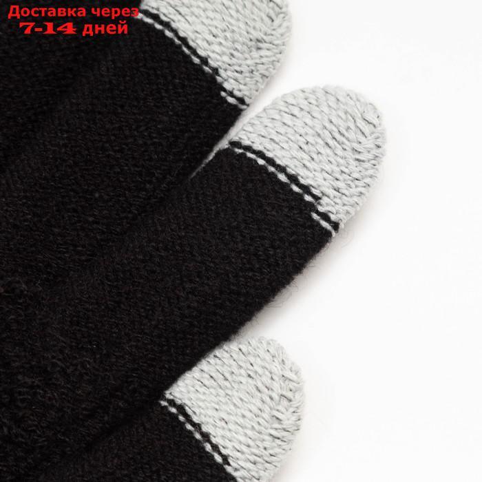 Перчатки женские для сенсорных экранов, цвет чёрный, размер 7-8 (18-20) - фото 3 - id-p227125323
