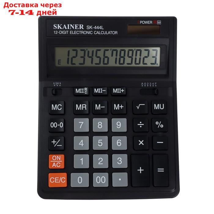 Калькулятор настольный большой 12-разрядный, SKAINER SK-444L, двойное питание, двойная память, 159 x 205 x 32 - фото 1 - id-p227116142