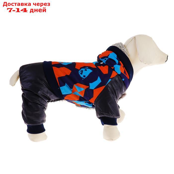 Комбинезон для собак на меховом подкладе с капюшоном, размер S - фото 3 - id-p227108120