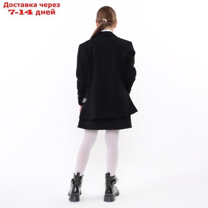 Пиджак для девочки, цвет черный, 128-134 см (36) - фото 7 - id-p227126374
