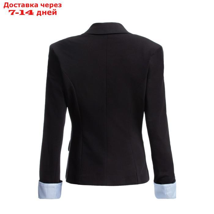 Пиджак для девочки, цвет чёрный, размер 36 (128-134 см) - фото 3 - id-p227126375