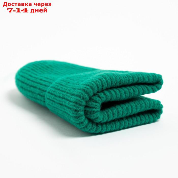 Шапка женская MINAKU с отворотом, размер 54-56, цвет зелёный - фото 4 - id-p227116156