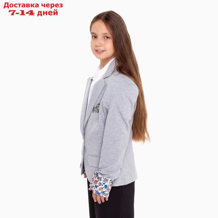 Пиджак для девочки Emporio Armani, серый меланж, 128-134 см (36) - фото 7 - id-p227126385