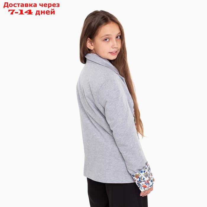 Пиджак для девочки Emporio Armani, серый меланж, 128-134 см (36) - фото 10 - id-p227126385