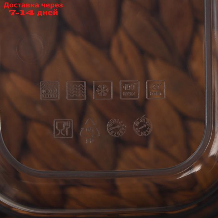 Набор контейнеров пищевых "Респект", 3 шт: 0,4 л, 0,7 л,1,2 л, цвет графитовый - фото 7 - id-p227121093