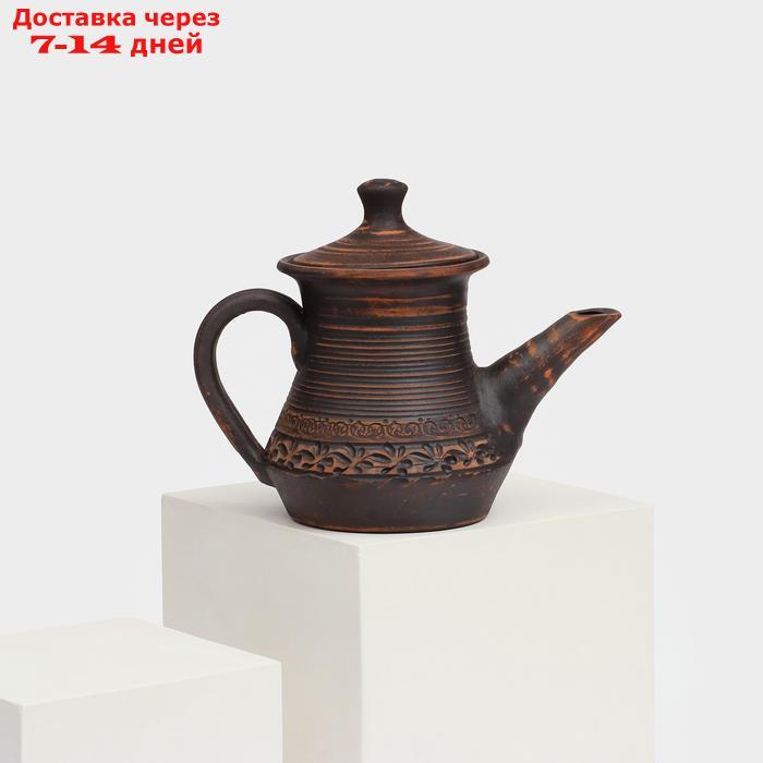 Чайник для заварки "Домашний", ангоб, красная глина, 1 л - фото 6 - id-p227108227
