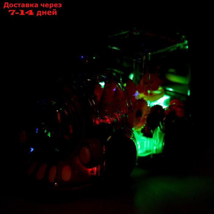 АВТОГРАД Паровоз "Новогодний поезд", свет и звук, работает от батареек - фото 4 - id-p227121111