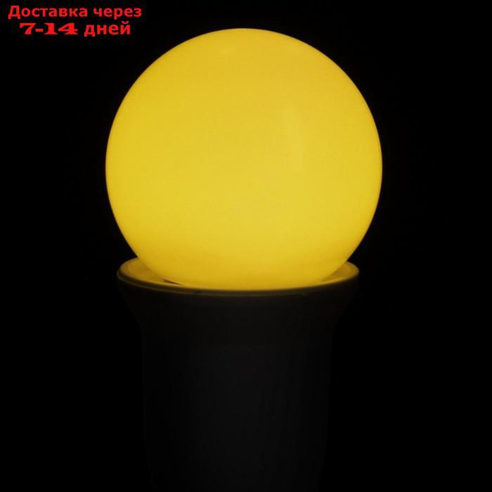 Лампа светодиодная Luazon Lighting, G45, Е27, 1.5 Вт, для белт-лайта, желтая, наб 20 шт - фото 4 - id-p227116194