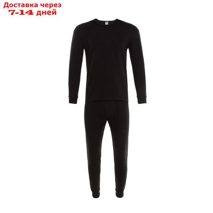 Термобельё мужское НАЧЁС (лонгслив/брюки), цвет чёрный, размер 50 - фото 7 - id-p227122255