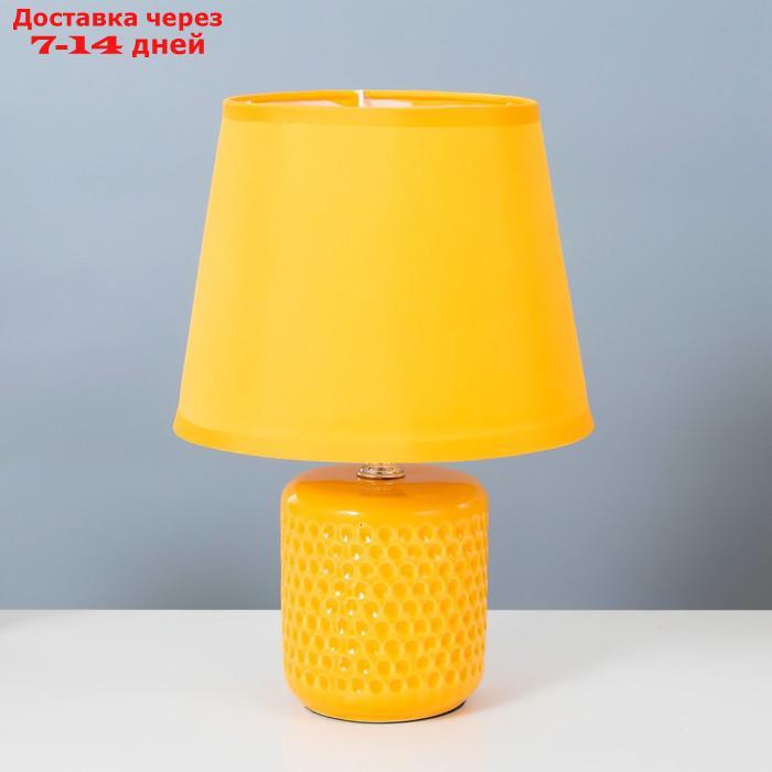 Настольная лампа "Манолия" Е14 40Вт желтый 18х18х27 см - фото 1 - id-p227125389