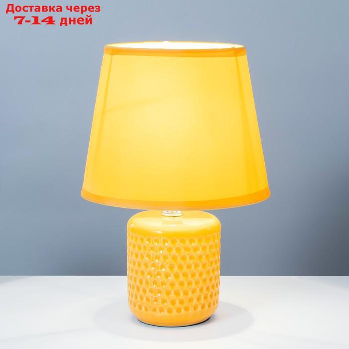 Настольная лампа "Манолия" Е14 40Вт желтый 18х18х27 см - фото 2 - id-p227125389