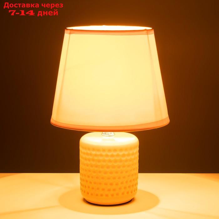 Настольная лампа "Манолия" Е14 40Вт желтый 18х18х27 см - фото 3 - id-p227125389