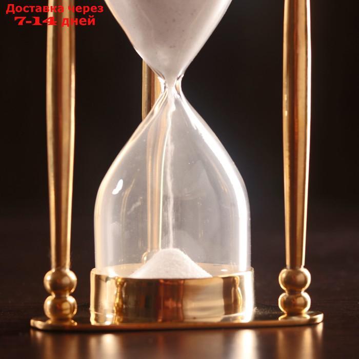 Песочные часы "Меланта" латунь, стекло (5 мин) 8х8,5х14,5 см - фото 2 - id-p227123423