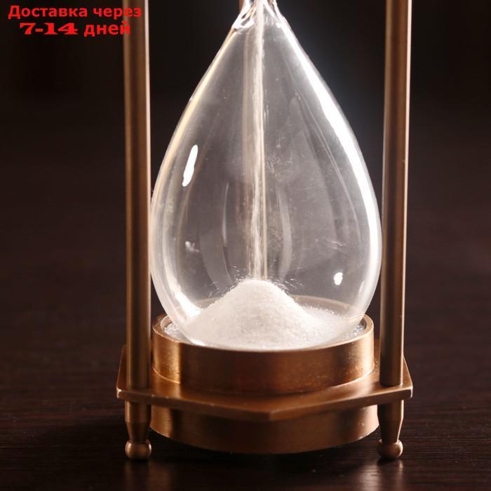 Песочные часы "Часы и компас" (5 мин) алюминий 7х6,5х19 см - фото 2 - id-p227123425